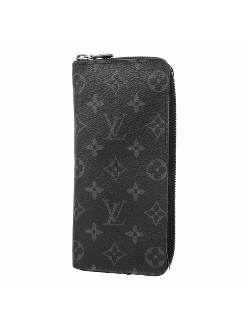 Louis Vuitton Wallet Monogram Eclipse Zippy Vertical Black